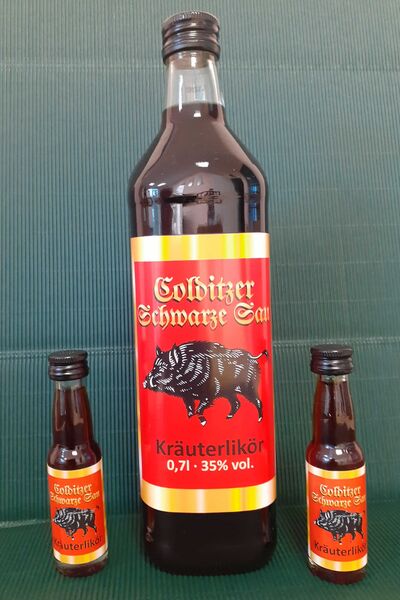 Kräuterlikör Colditzer Schwarze Sau - Sachsen
