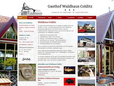 Webseite durchsuchen - Hotel Waldhaus Colditz bei Bad Lausick, Rochlitz, Leipzig